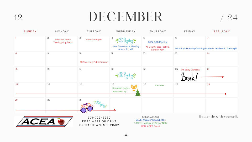 December 2024 Calendar Page