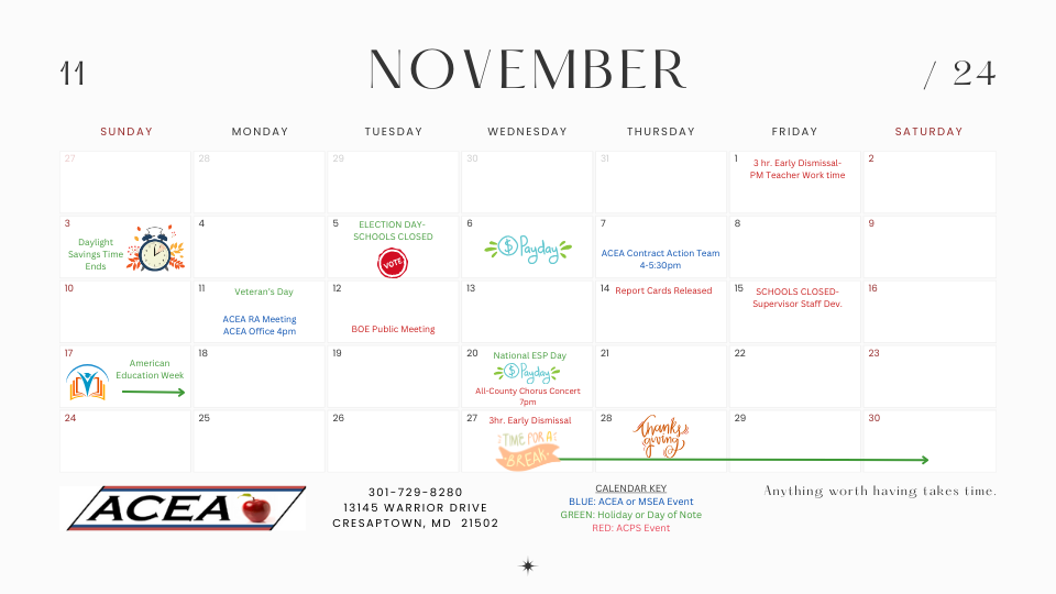 November 2024 Calendar Page